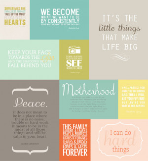Favorite Quotes Mini Album + Printables