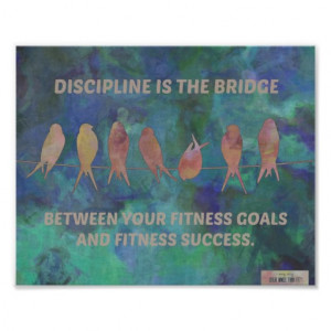 Discipline is the Bridge: Fitness Motivation Quote Posters