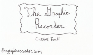 The Graphic Recorder - Visual Vocabulary - Title Fonts - Raised Font