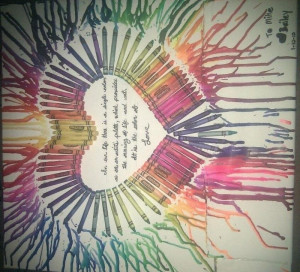How To Do Melted Crayon Art With Words