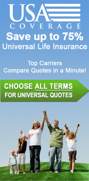 Save up to 75% on universal life insurance.