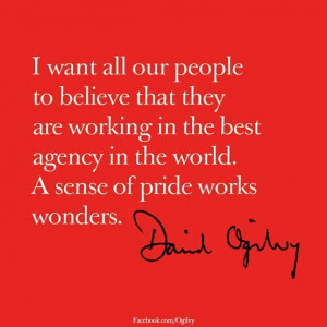 want all of our people to believe that they are working at the best ...