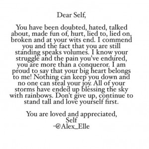 Dear self