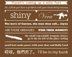 Serenity Firefly Quotes Poster Print 12 by 18 by StraySquirrels, $20 ...