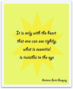 Little Prince quote poster It is only with by TranquilityPrints, $12 ...