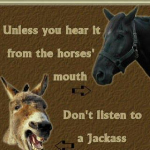 Don’t listen to a jackass