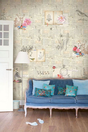 wallpaper, but LOVE this couch and the pillows on it.: Decor, Books ...
