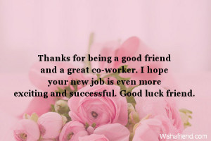 Good Luck Quotes For Work Colleagues ~ Good Luck For New Job