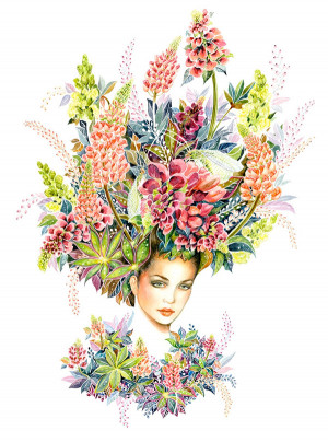 Floral Fashion Portraits Sunny