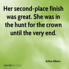 Her second-place finish was great. She was in the hunt for the crown ...