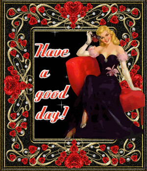 Have a good day glitter graphic