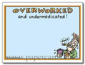 Overworked (40 Sheets) Oatmeal Studios Funny Self Stick Note Pad (Item ...