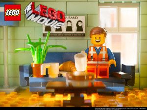 Movie - The Lego Movie Emmet Lego Movie Brickowski Text Logo Wallpaper