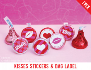Valentine Hershey Kisses Sayings Free printable 