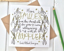 Citazione letteraria capodanno carta - Alfred Tennyson citazione con ...