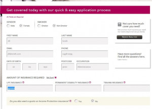 ... in the Personal Information form so we can begin preparing your quote