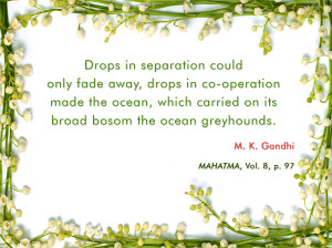 Mahatma Gandhi Quotes on Co-operation