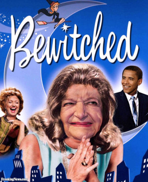 Helen Thomas Obama and Hillary Clinton in Bewitched