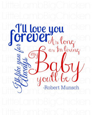 ... Love You Forever Children's Storybook by LittleLambBigChicken, $2.00
