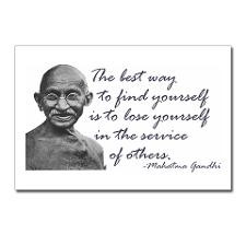 Gandhi Quote - Best way to fi Postcards (Package o for