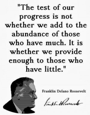 Excellent quote by FDR