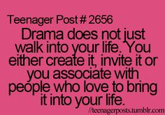 People That Start Drama Quotes | ... // Sometimes I think people ...