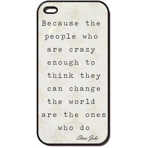 Steve Jobs Quote Crazy apple iphone 4 case, iphone case, iphone 4s ...