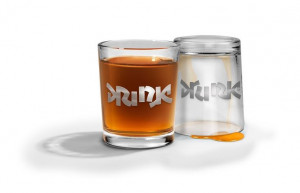 ... ambigram - right side up says Drink, bottoms up says Drunk. Beautiful