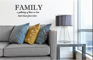 / Vinyl Wall Decals / Kitchen/Laundry/Bathroom / Family a gathering ...
