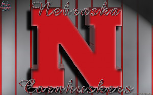 Nebraska Cornhuskers Pinstripes wallpaper