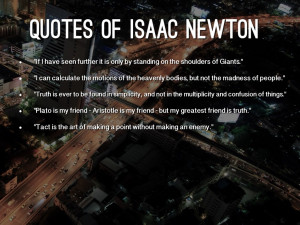 QUOTES OF ISAAC NEWTON