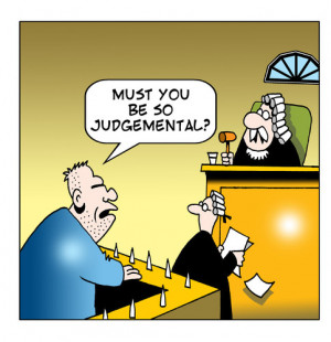 Cartoon: judgemental (medium) by toons tagged courtroom,lawyers,judges ...
