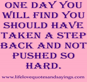 One Day You Will Find The