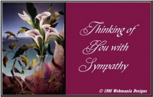 sympathy card Sad Quotes About Death Of A Family Member