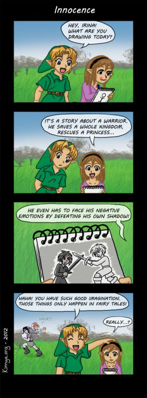 Funny comic based on the Legend of Zelda