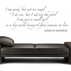 MARILYN-MONROE-Quote-I-am-good-Words-Quotes-Wall-Sticker-Decal-Murals