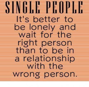 Single People ITs Better