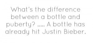 bottle and puberty
