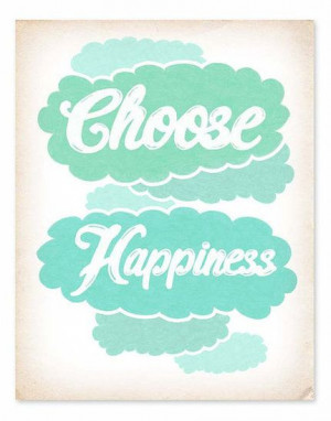 ... Happiness ($16) when you choose this pretty poster with bluesy clouds