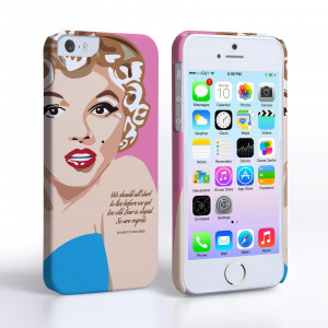 ... Quote Cases / Caseflex iPhone 5/5s Marilyn Monroe ‘Fear is Stupid