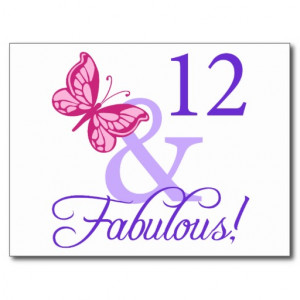 12 And Fabulous Birthday Post Cards