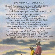 Cowboys Prayer