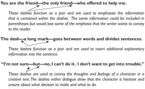 22 nov 2011 how to use a dash in an english sentence do you use a dash ...