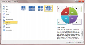 Fantastic “Smart Art” Gallery of MS Word 2010