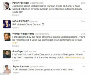Remembering: Twitter tributes continued to flood in with the likes of ...