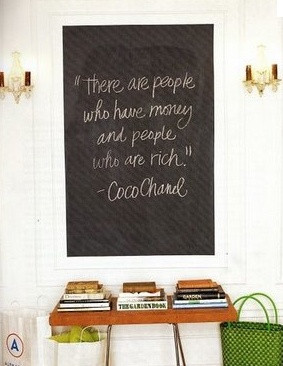 ... are people who have money and people who are rich - coco chanel quote