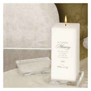 ... Memorial Candles, Vases and Frames · Memorial Candle & Glass Plate