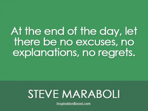 Steve Maraboli Live Life With No Regret Quotes