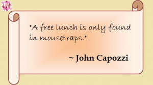 quotes to make you think: free lunch