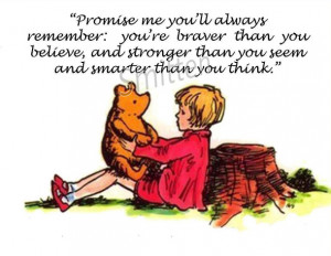 brave, disney, quotes, smart, strong, winnie the pooh